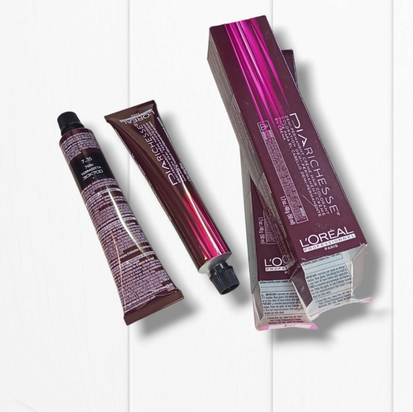 L'Oreal Professionnel DIARichesse 2 Tubes Ammonia-Free 7.35/7GRV Terracotta - Picture 9 of 16